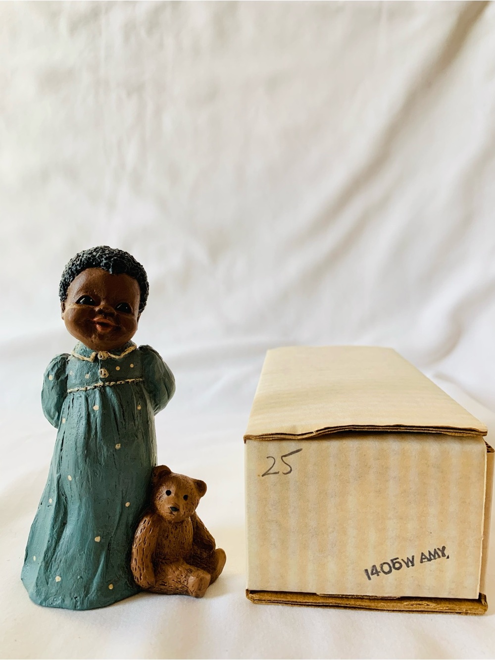 Vintage All God’s Children “Amy” Figurine 1405W-Edition #25 Box & COA